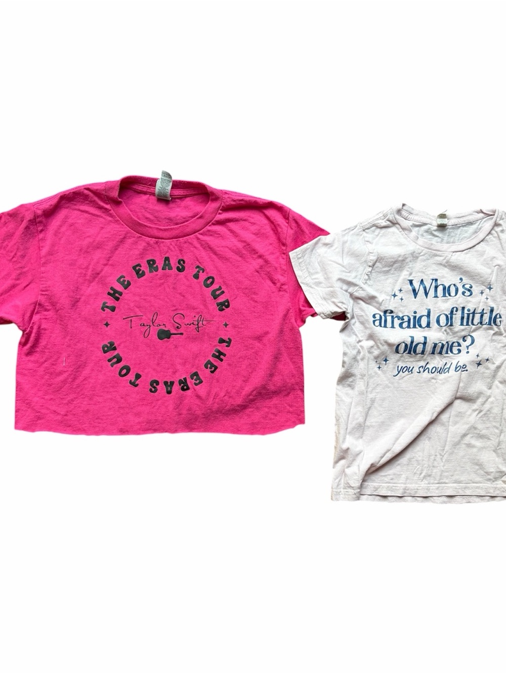 Lot 2 Girls S M Small Medium Size 8 Taylor Swift Graphic T Shirts